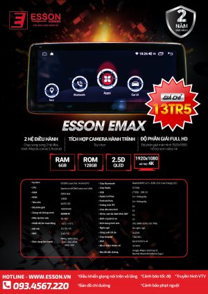 Màn hình android ô tô ESSON E MAX MAZDA