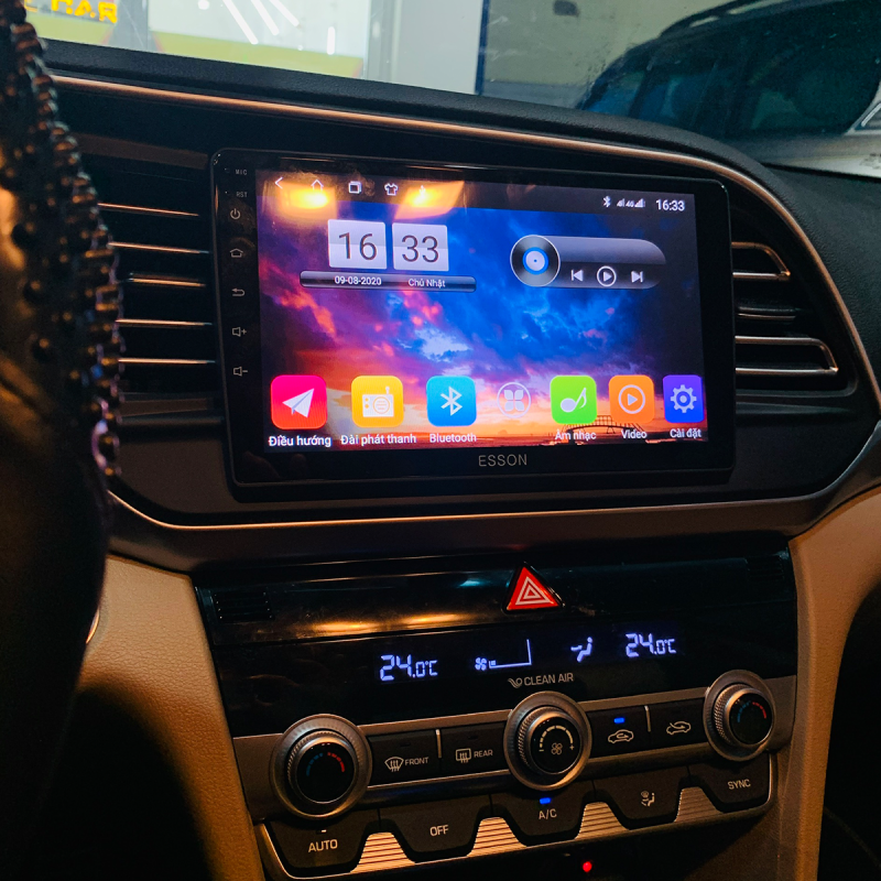 màn hình android cho ô tô vios 03
